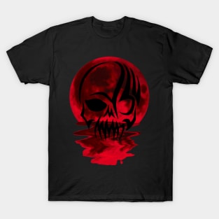 red moon skull 2 T-Shirt